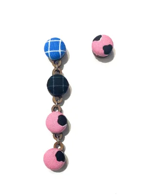 BOTÓN DE AZÚCAR- Asymmetrical Long- Pink and Blue