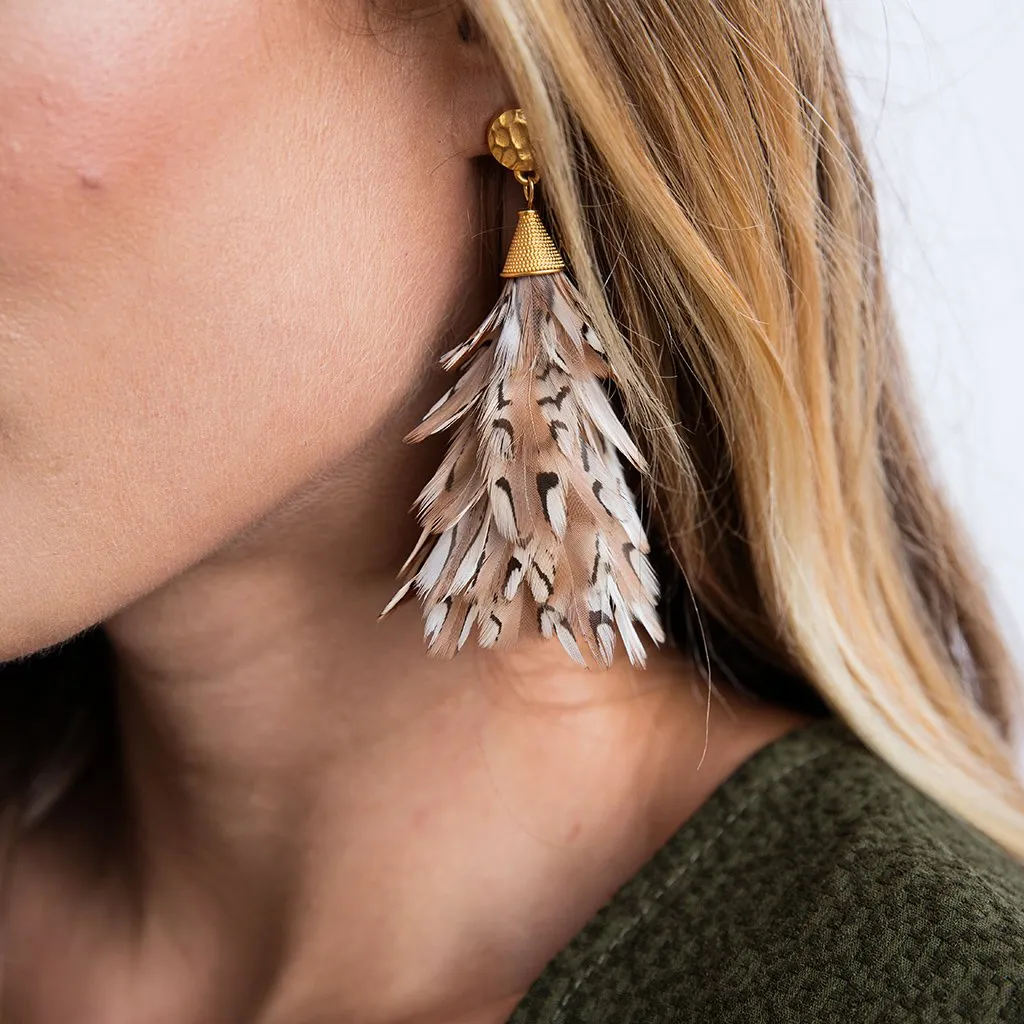 Brackish Feather Earrings - Anna Quail