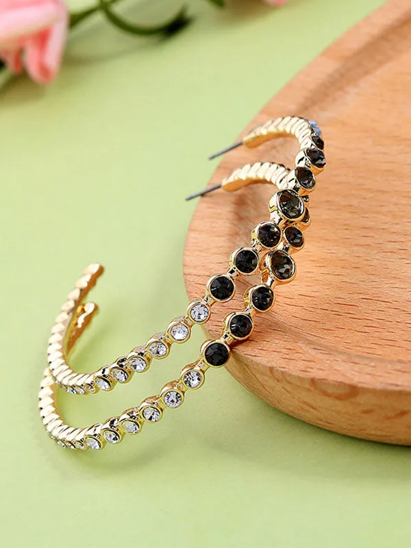 Brilliant Colour Exaggerated Earrings