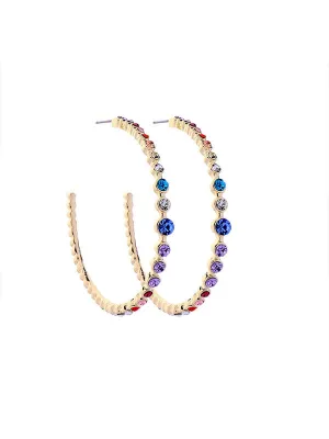 Brilliant Colour Exaggerated Earrings