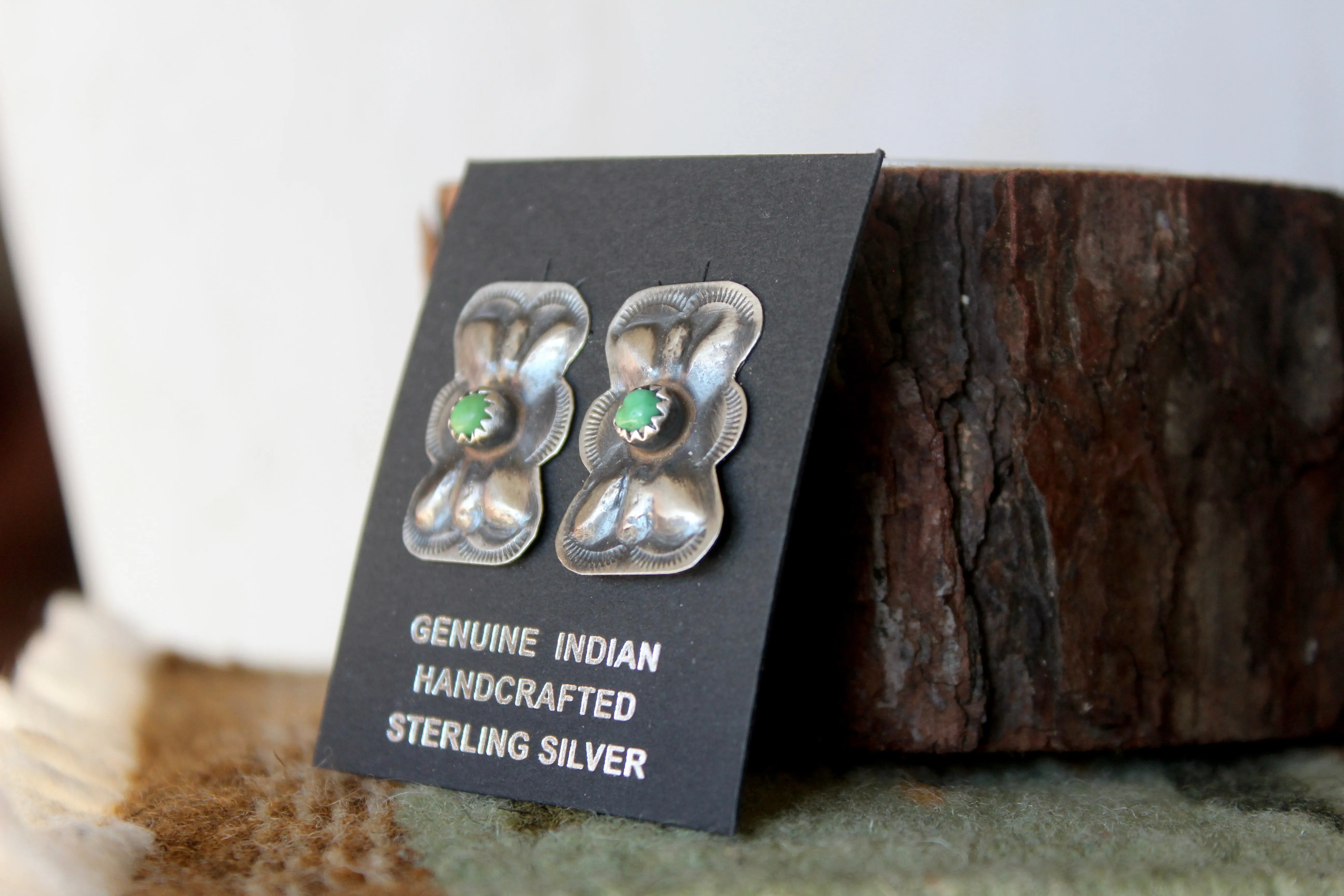 Brushed Turquoise Earrings