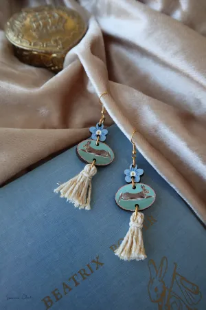 Bunny Earrings ~ Tassel