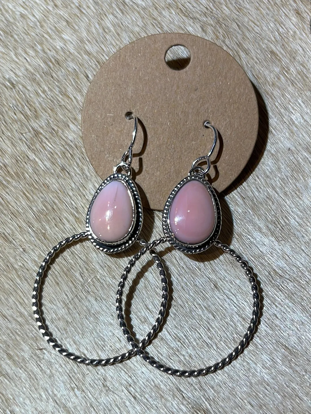 Caitlin Stone Hoop Earrings