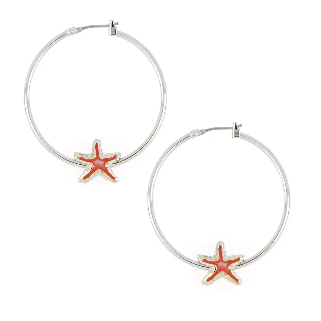 Caraíba Collection - Starfish Hoop Earrings