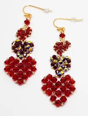 Cascading Hearts Earrings (special order - sold out)