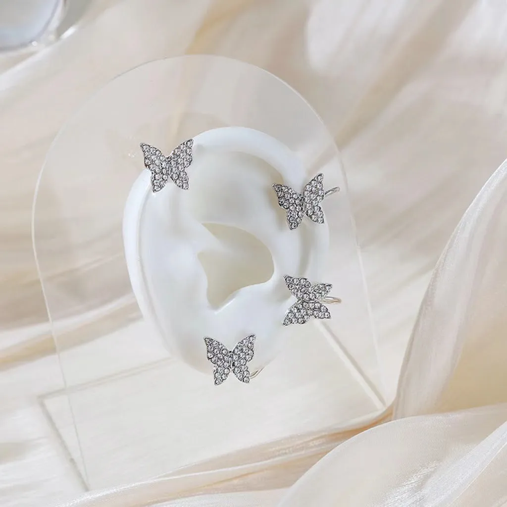 Celestial Butterfly Tassel Clips