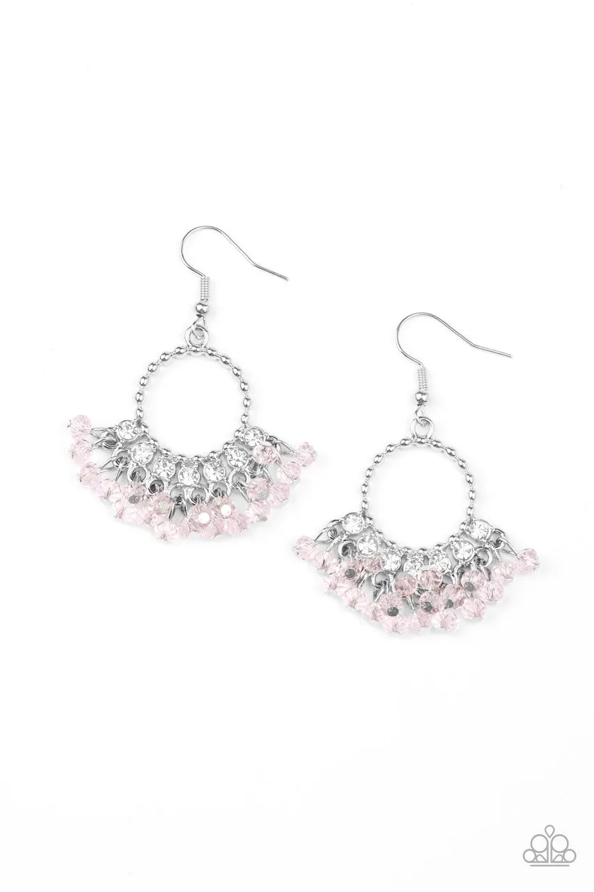 Charmingly Cabaret Pink Paparazzi Earrings