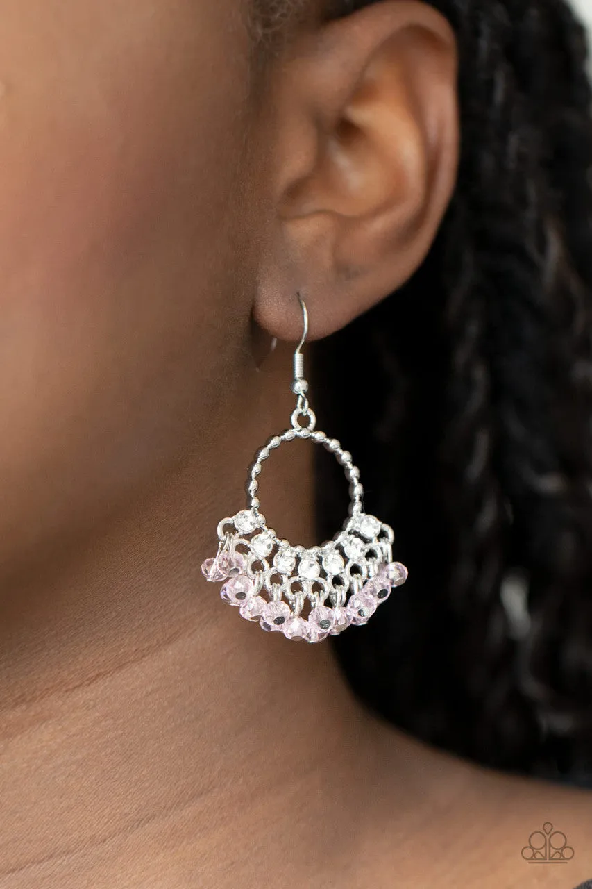 Charmingly Cabaret Pink Paparazzi Earrings