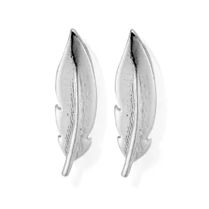 ChloBo Silver Cuff Feather Earrings SEST728