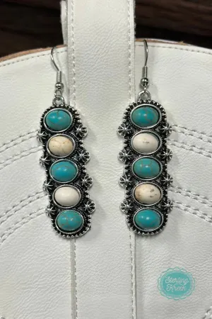 CINCO MIX DANGLE EARRINGS