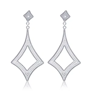 CLAIRE SILVER MEDIUM EARRINGS FILIGREE