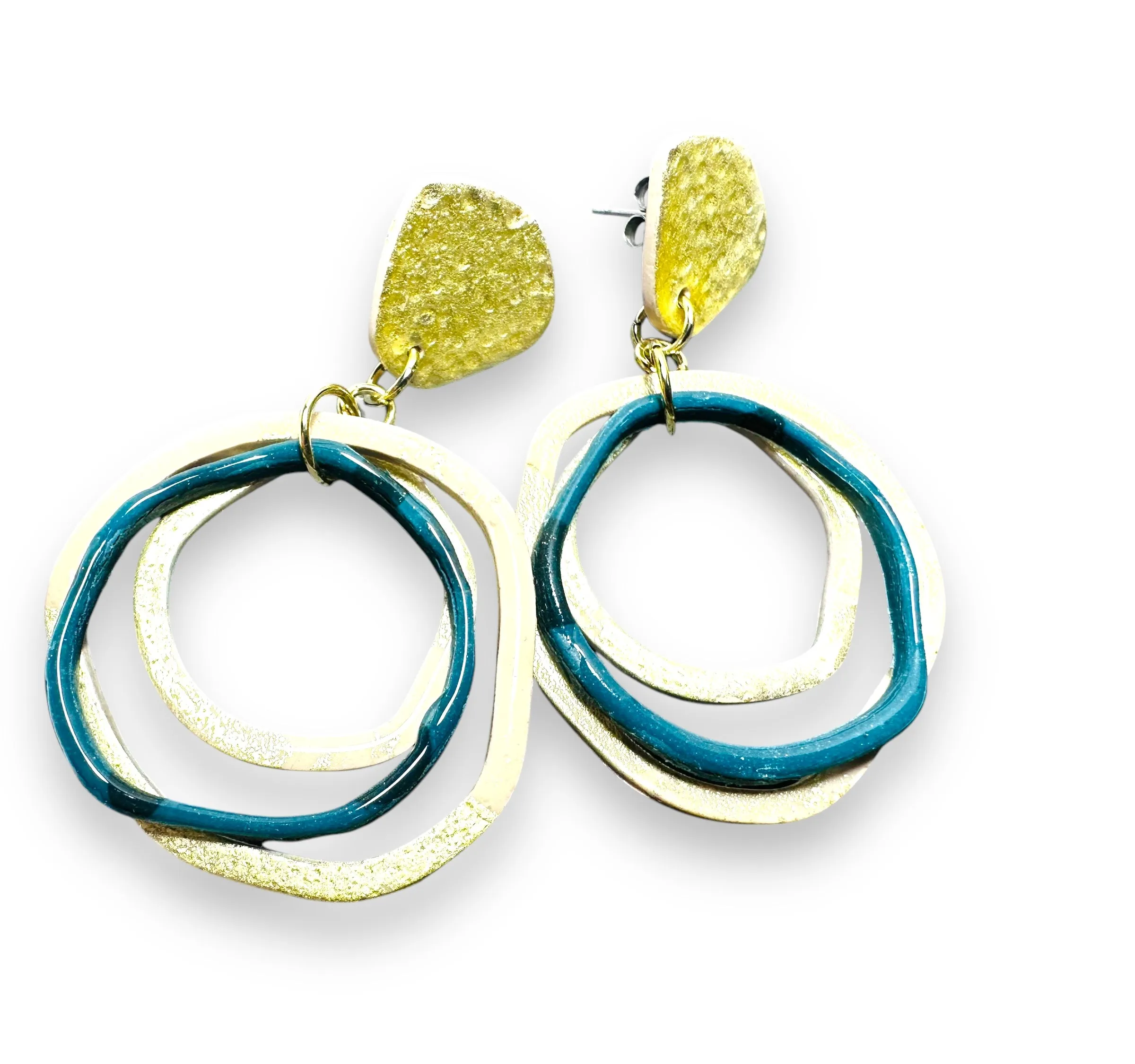 Clay Circle Earrings