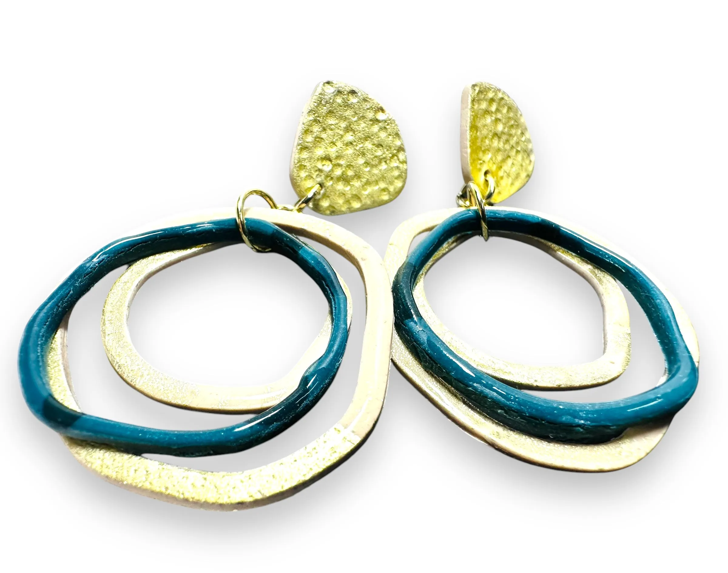 Clay Circle Earrings
