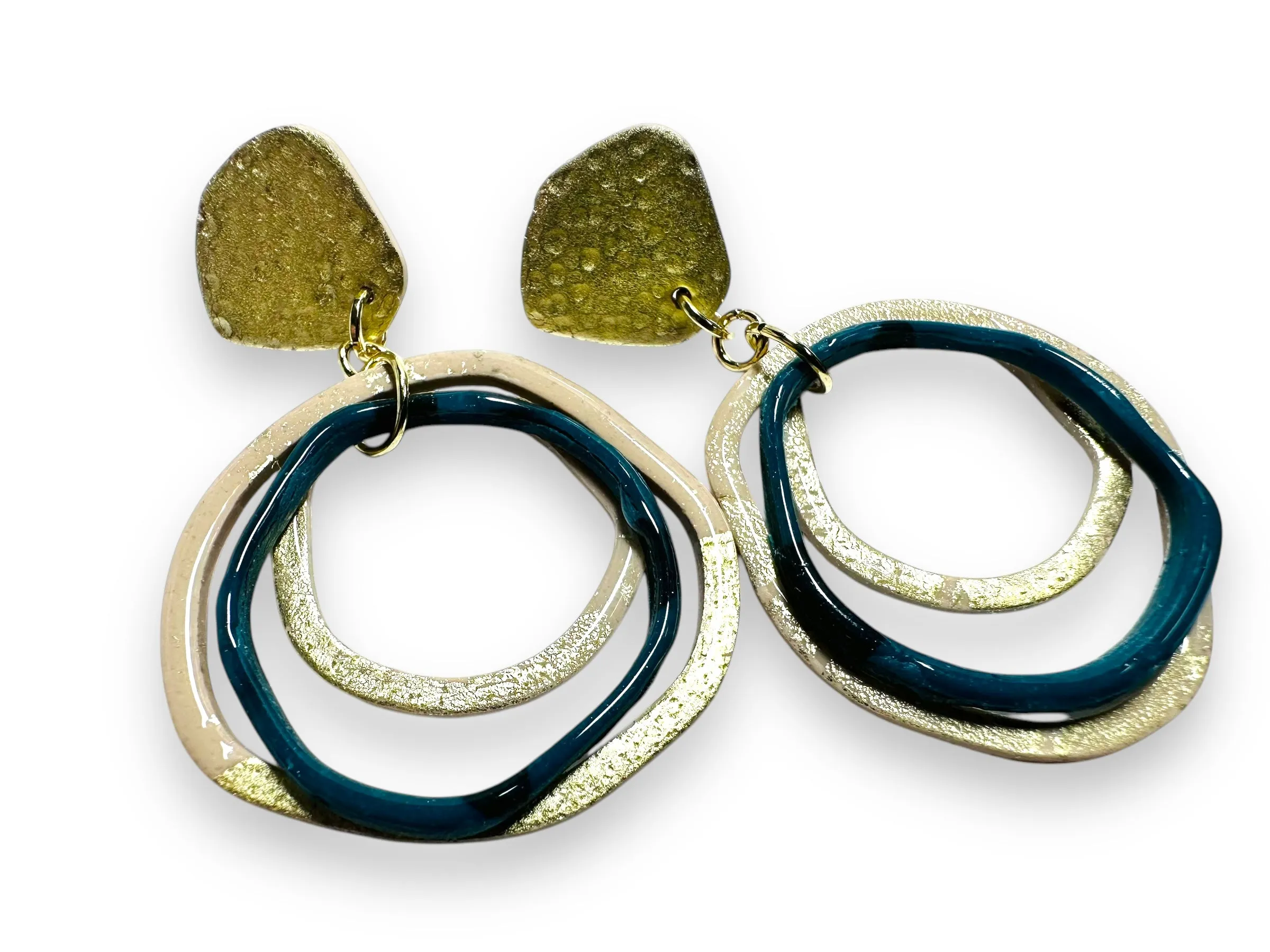 Clay Circle Earrings