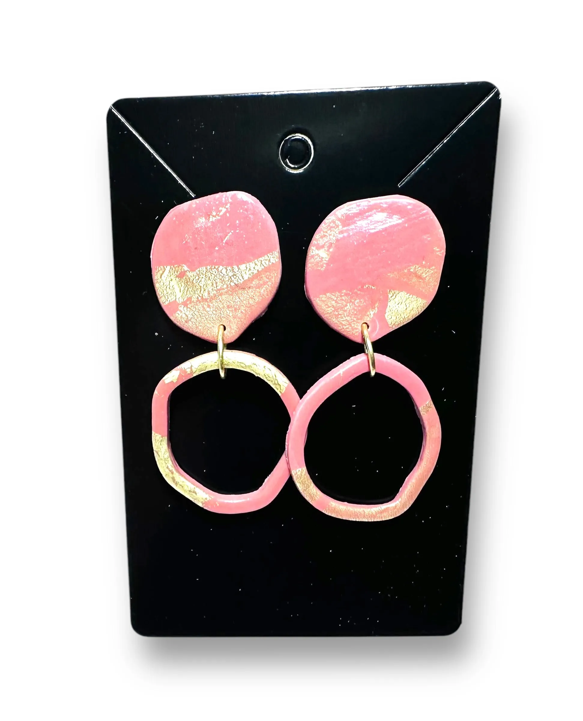 Clay Circle Earrings