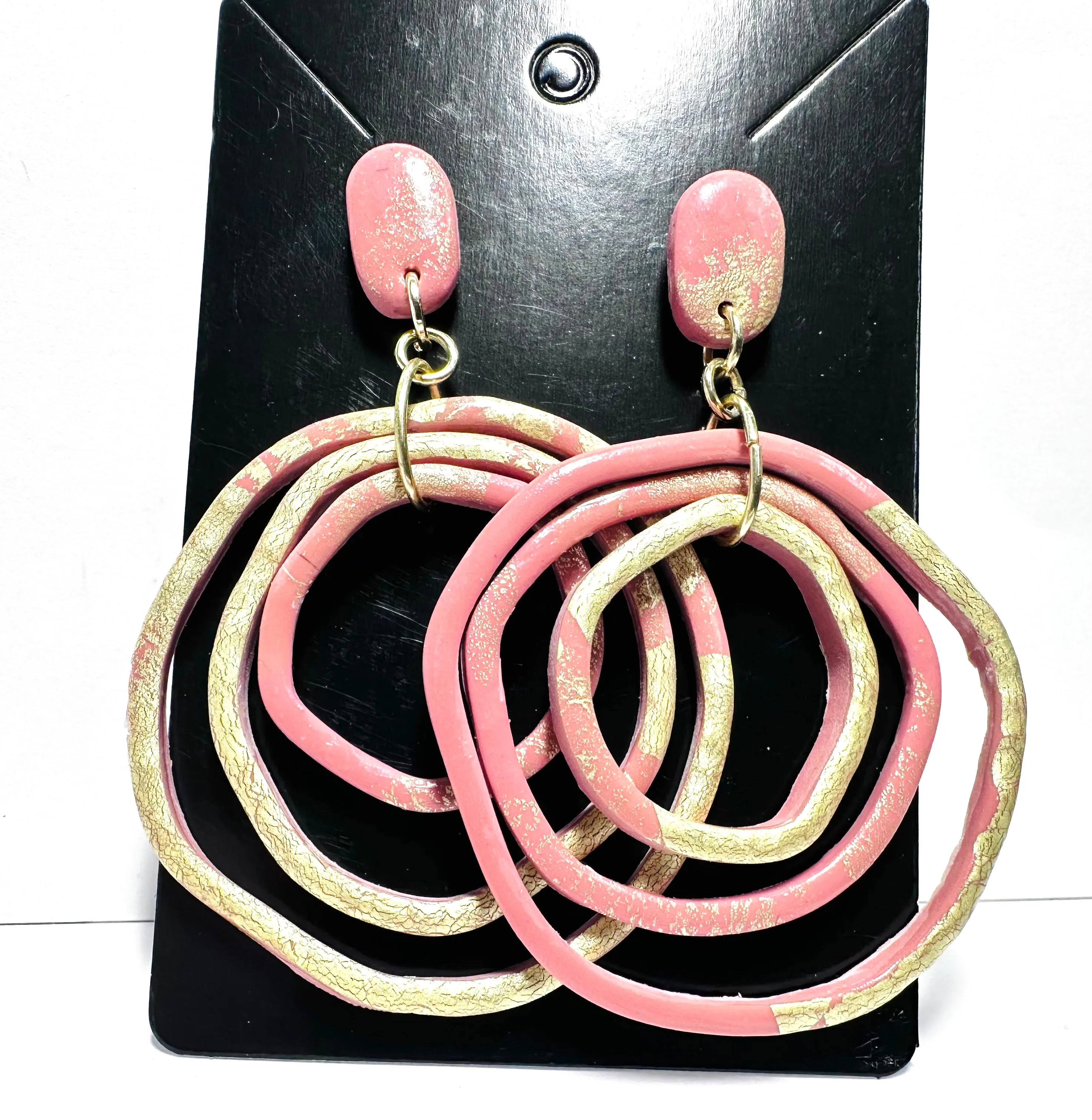 Clay Circle Earrings