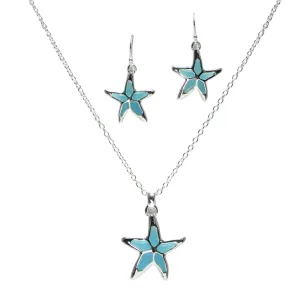 Coastal Charm - Blue Necklace