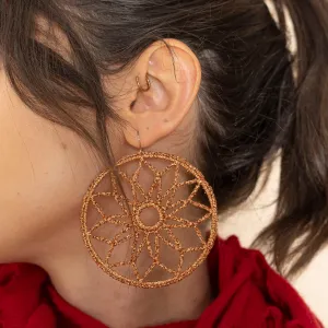 copper hoop earrings