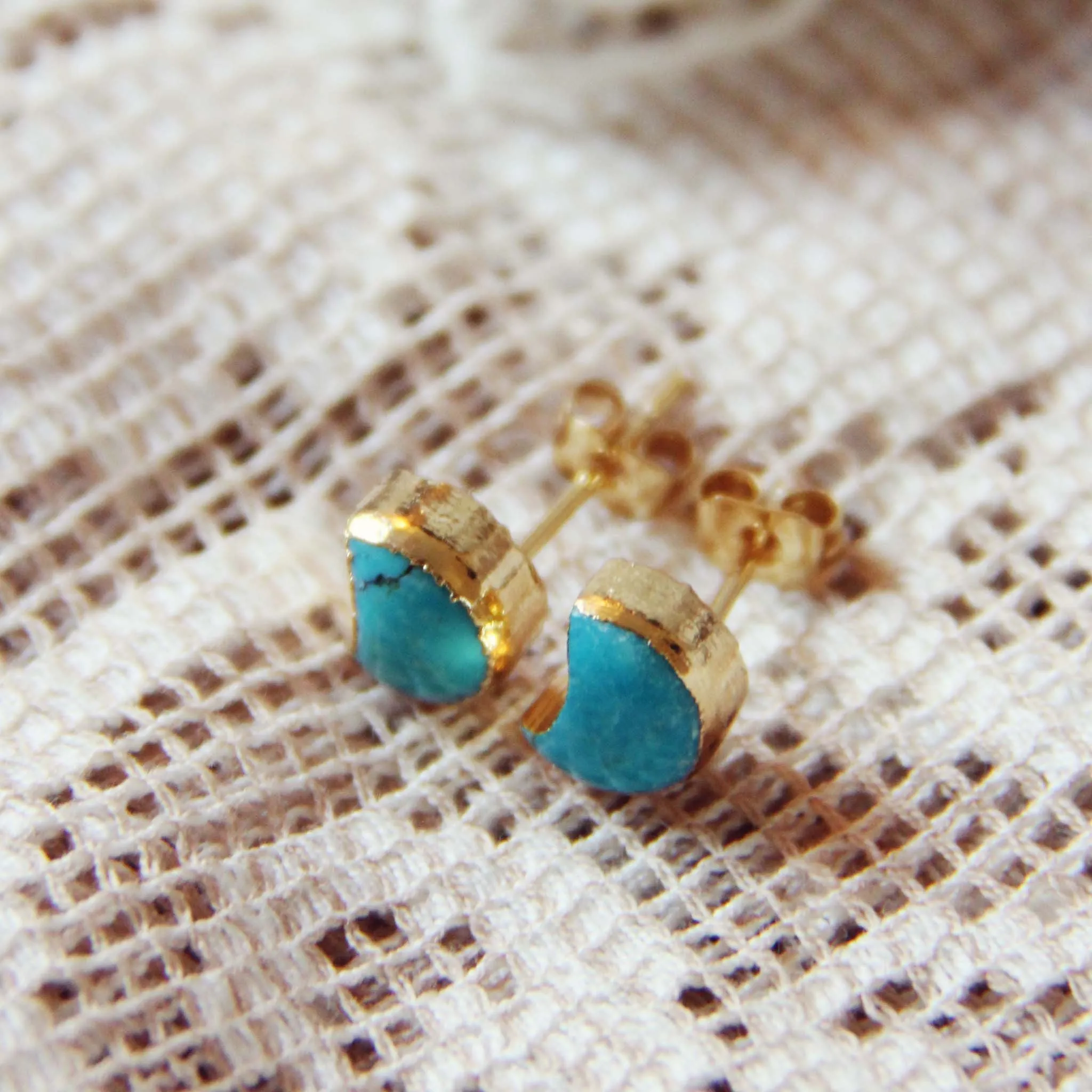 Crescent Turquoise Earrings