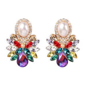 Crystal & Cubic Zirconia Botany Drop Earrings