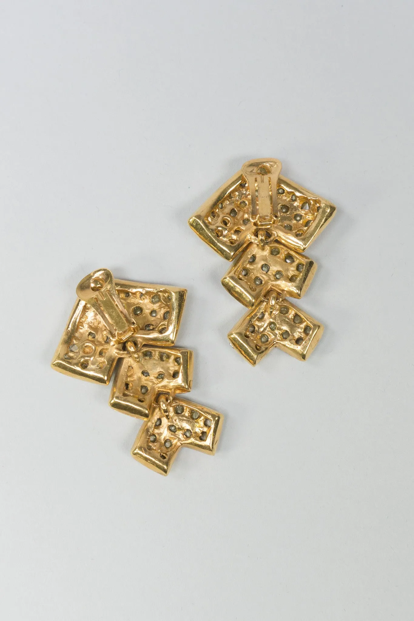 Crystal Chevron Earrings