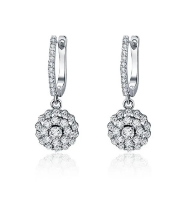 Crystal Drop Earrings for Wedding