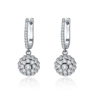 Crystal Drop Earrings for Wedding