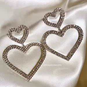 CRYSTAL HEART HOOPS