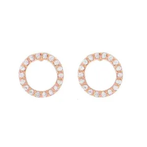 Crystal Karma Stud Rose Gold
