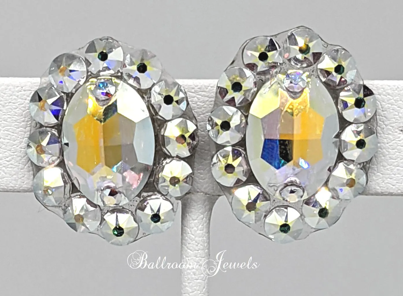 Crystal Oval Ballroom earrings