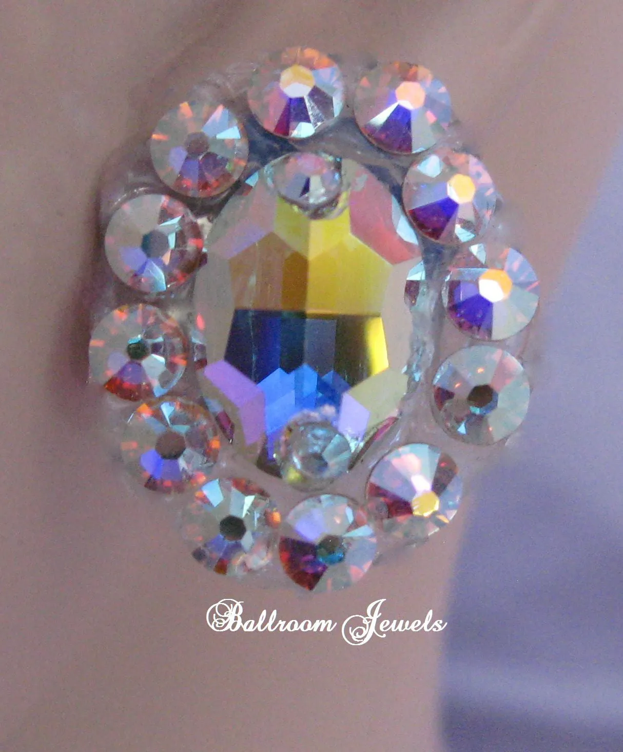 Crystal Oval Ballroom earrings