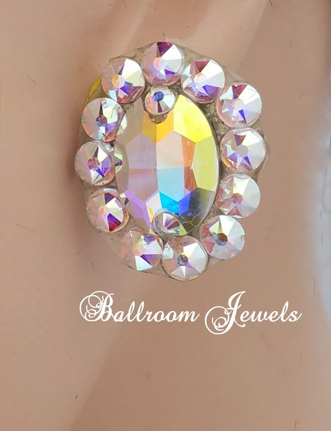 Crystal Oval Ballroom earrings