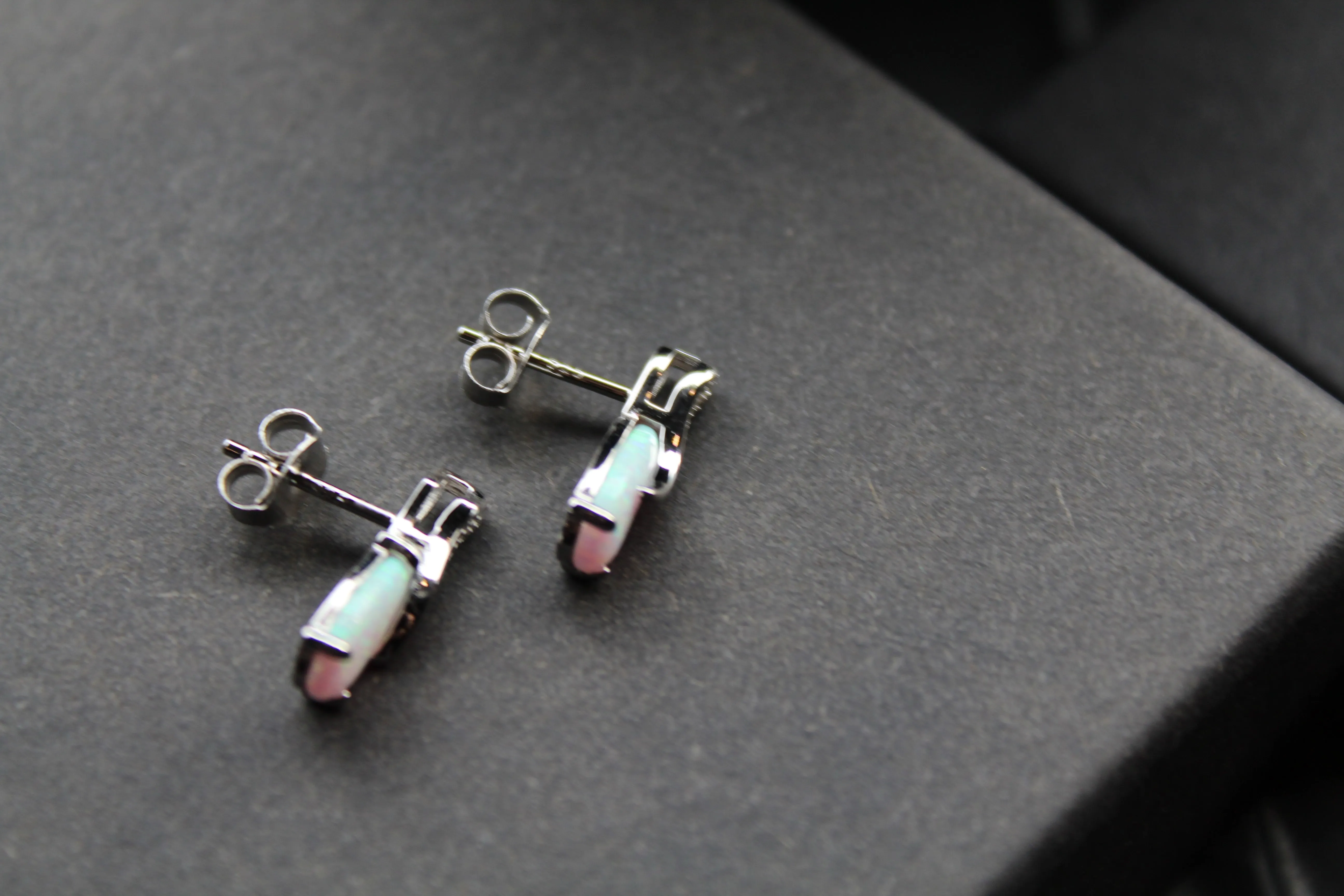 Cubic Zirconia & Opalite Earrings