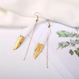 Danae Ethnic Feather Earrings
