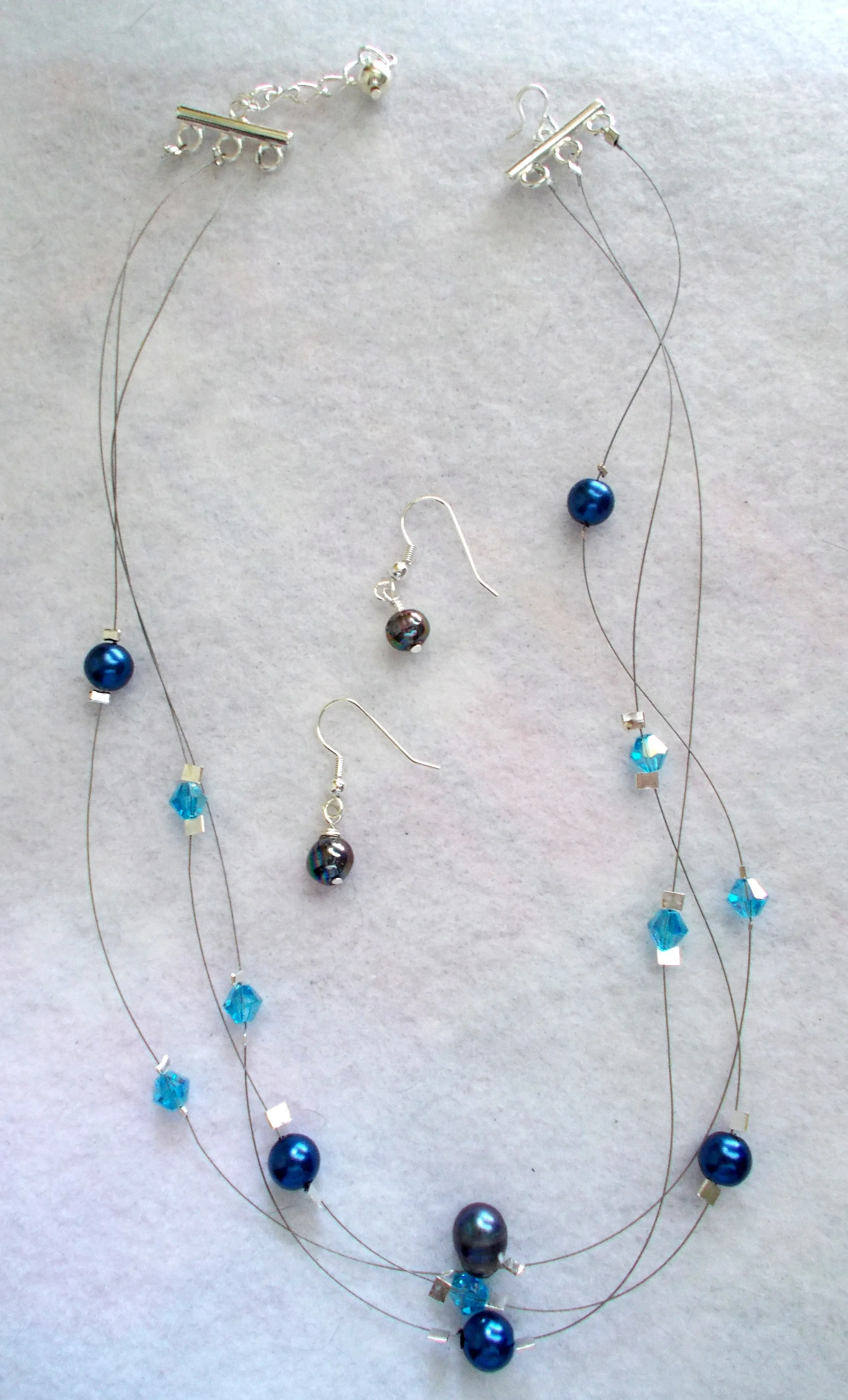 Denim Crystal Jewelry Set (special order - sold out)