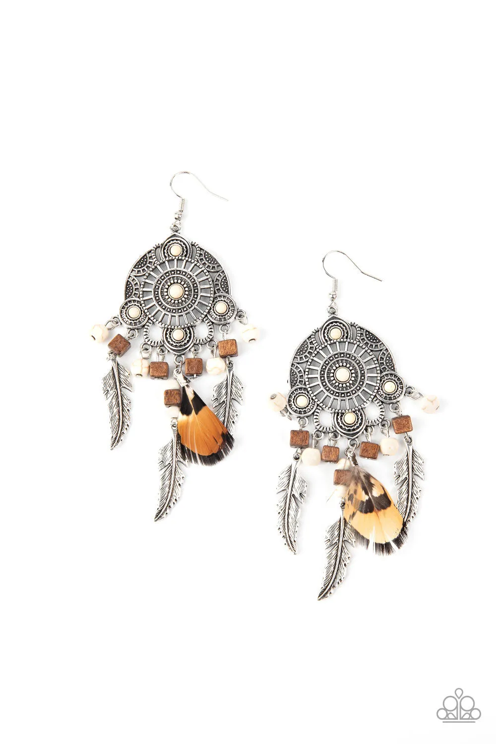 Desert Plains - White Earring