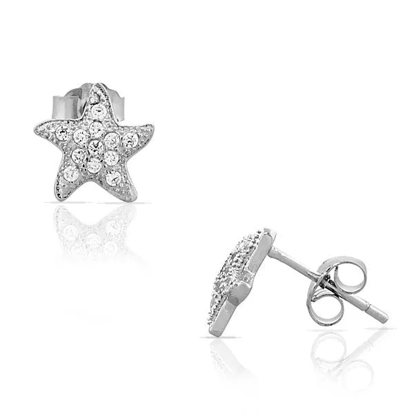 Diamond Starfish Studs