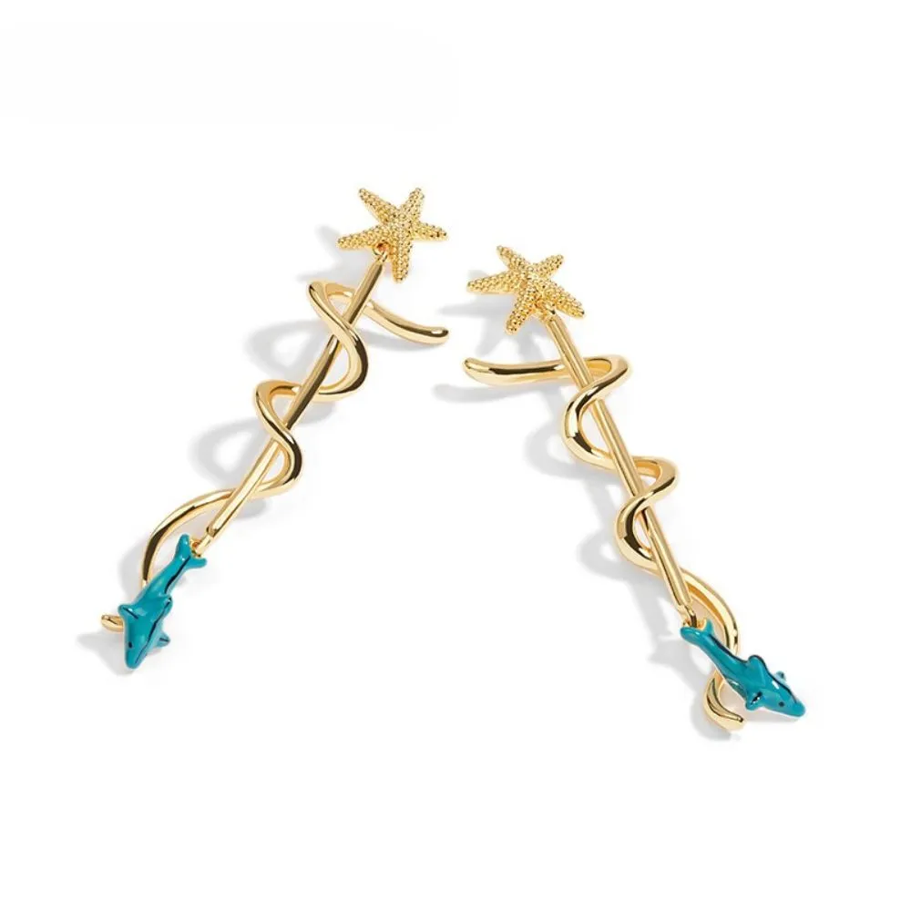Dolphin Dangle Earrings