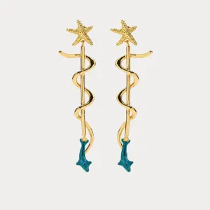 Dolphin Dangle Earrings