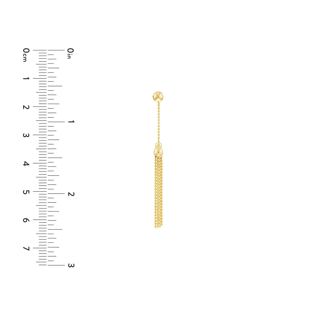 Double Bead and Tassel Earrings