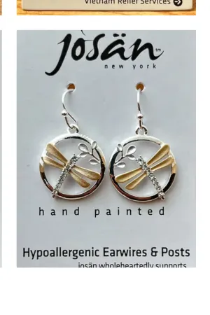 Dragonfly hoop Earrings