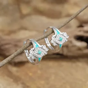 Eagle's Feather Earrings - Turquoise