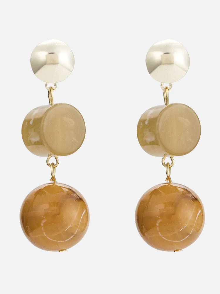 Earrings Exaggerated Handmade Beaded Tassel Earrings Resin Earrings