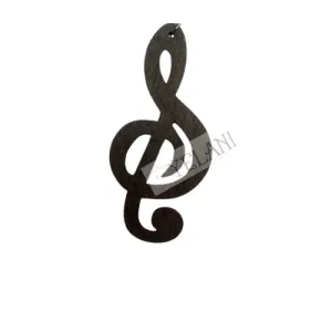Earrings - Musical Note - Wooden