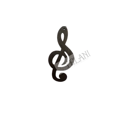 Earrings - Musical Note - Wooden