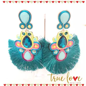Earrings Teel Blue
