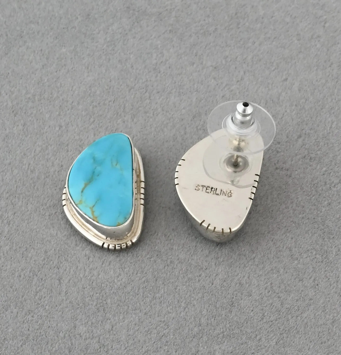 Earrings with Kingman Turquoise