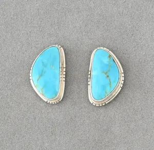 Earrings with Kingman Turquoise