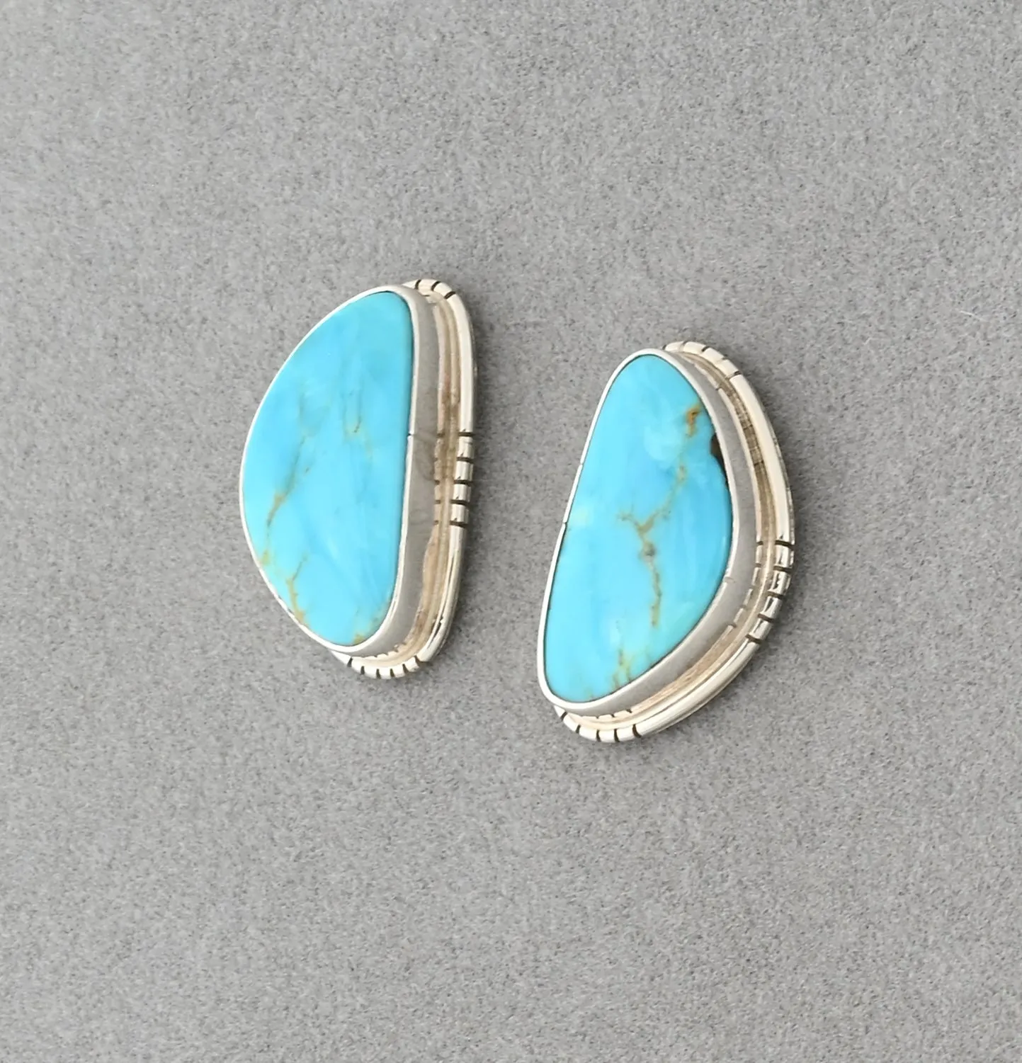 Earrings with Kingman Turquoise