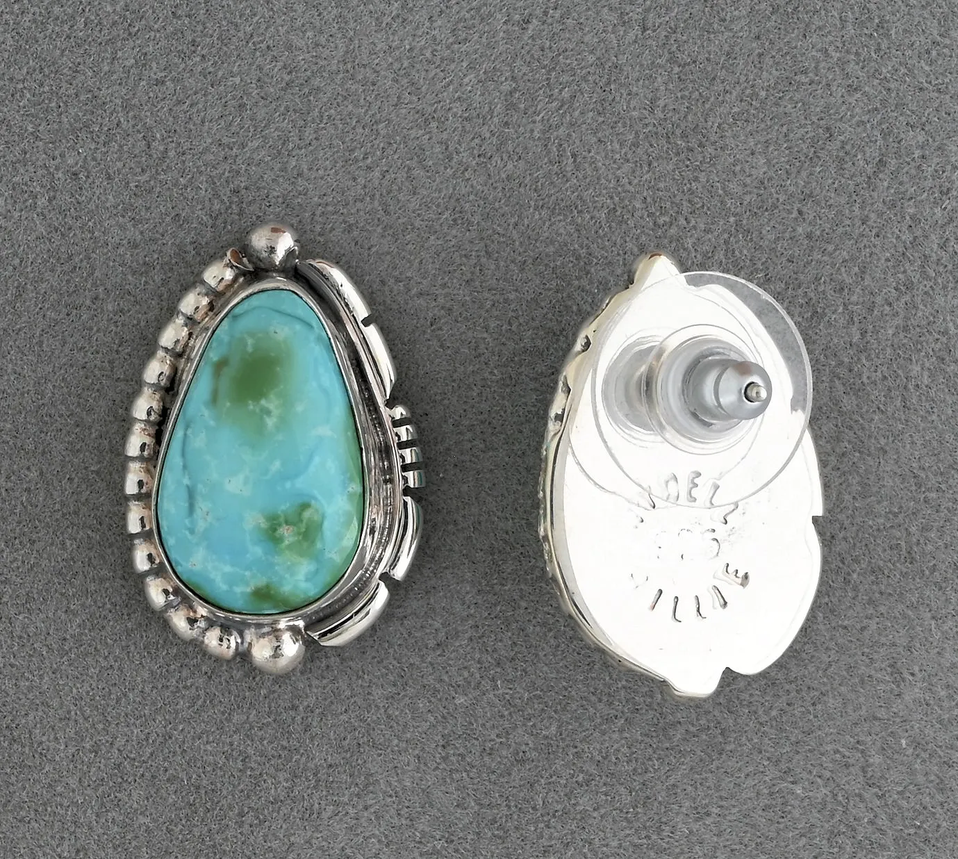 Earrings with Sonoran Gold Turquoise by Rydell Wylie